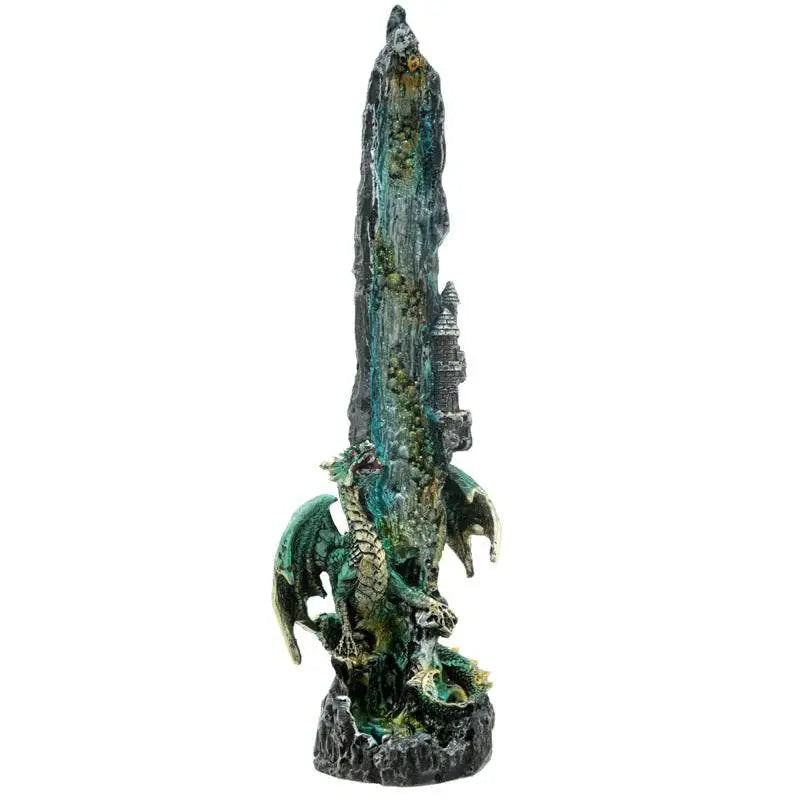 Dragon Waterfall Upright Ashcatcher Incense Stick Burner - Incense Burners & Ash Catchers