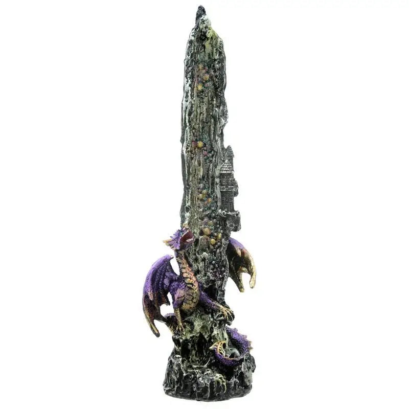 Dragon Waterfall Upright Ashcatcher Incense Stick Burner - Incense Burners & Ash Catchers