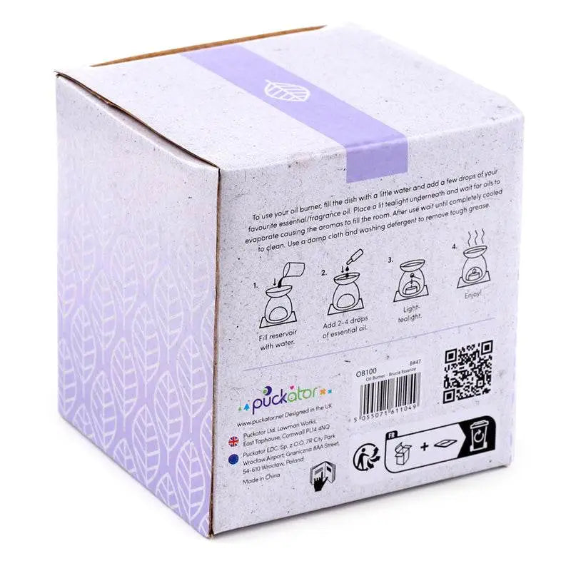 Eden Black Thin Metal Spiral Oil & Wax Melt Burner - Oil Burners & Wax Melt Burners