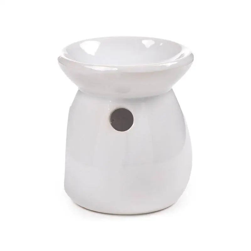 Eden Ceramic Simple White Oil Burner - Oil Burners & Wax Melt Burners