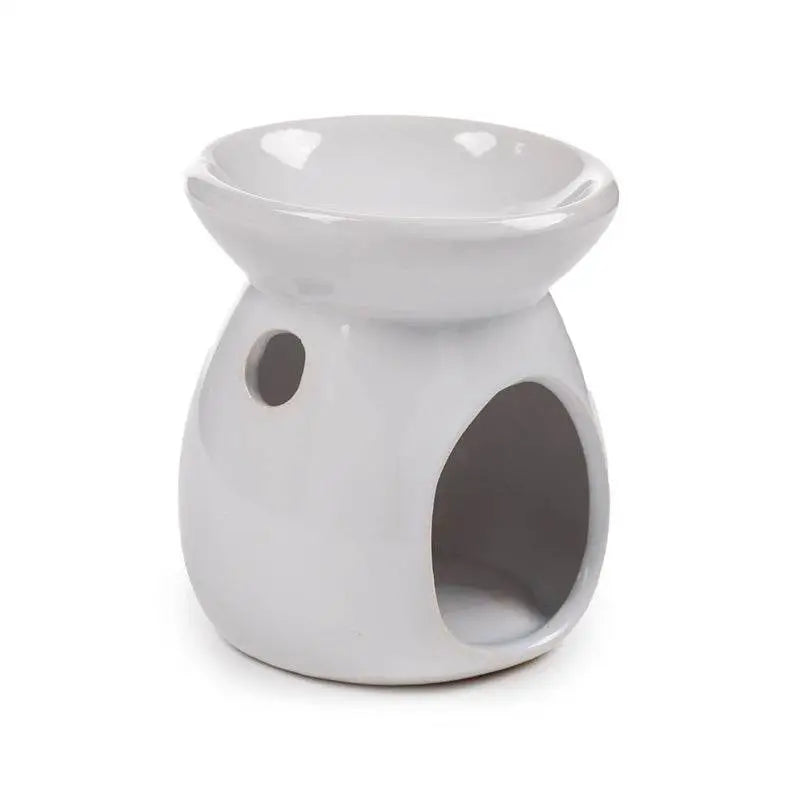 Eden Ceramic Simple White Oil Burner - Oil Burners & Wax Melt Burners