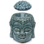 Eden Crackle Glaze Thai Buddha Head Ceramic Oil Burner - Oil Burners & Wax Melt Burners