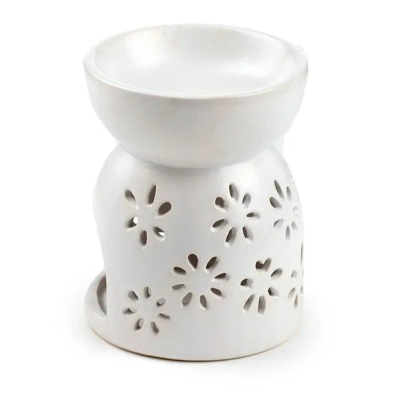 Eden Daisy Cut Out Ceramic Oil & Wax Melt Burner - Oil Burners & Wax Melt Burners