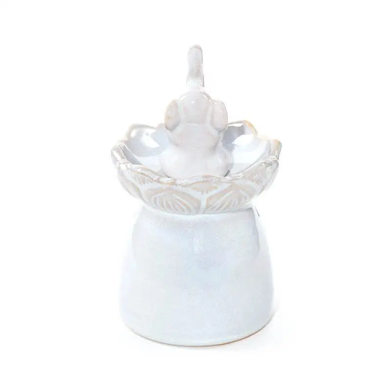 Eden Elephant Lotus Flower Dish Oil Burner - Oil Burners & Wax Melt Burners