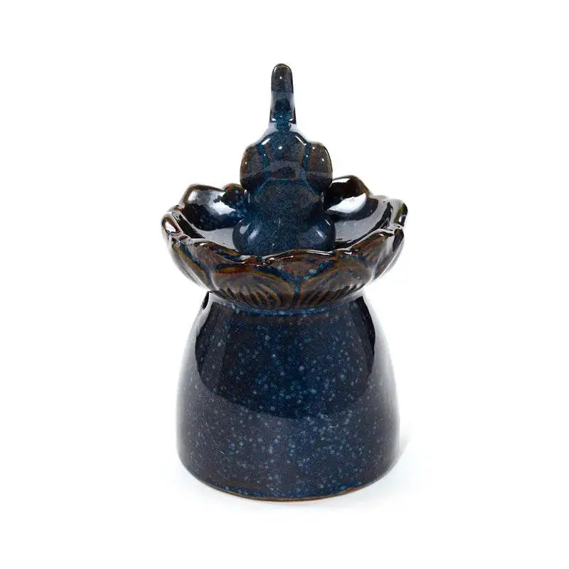 Eden Elephant Lotus Flower Dish Oil Burner - Oil Burners & Wax Melt Burners
