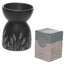 Eden Grass Design Black Ceramic Oil & Wax Melt Burner - Oil Burners & Wax Melt Burners