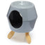 Eden Grey Abstract Ceramic Oil Burner with Feet