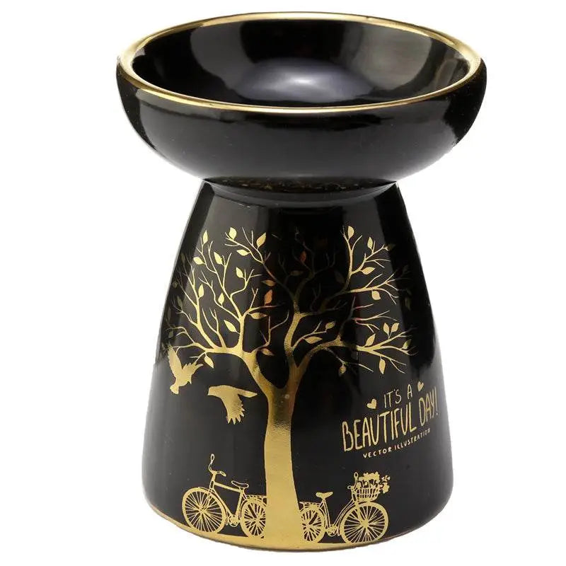 Eden Metallic Gold Tree Ceramic Oil & Wax Melt Burner - Oil Burners & Wax Melt Burners