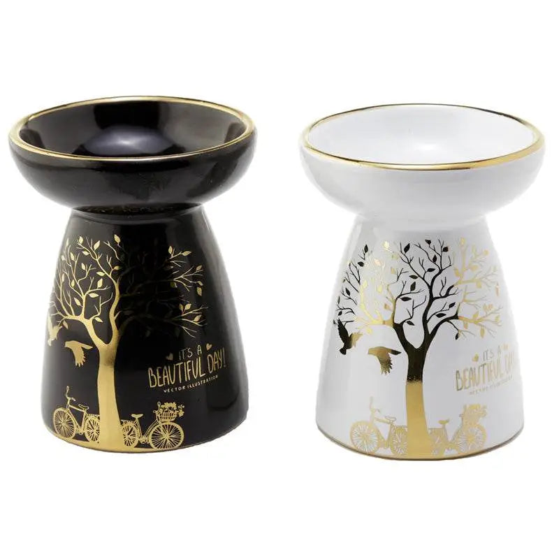 Eden Metallic Gold Tree Ceramic Oil & Wax Melt Burner - Oil Burners & Wax Melt Burners