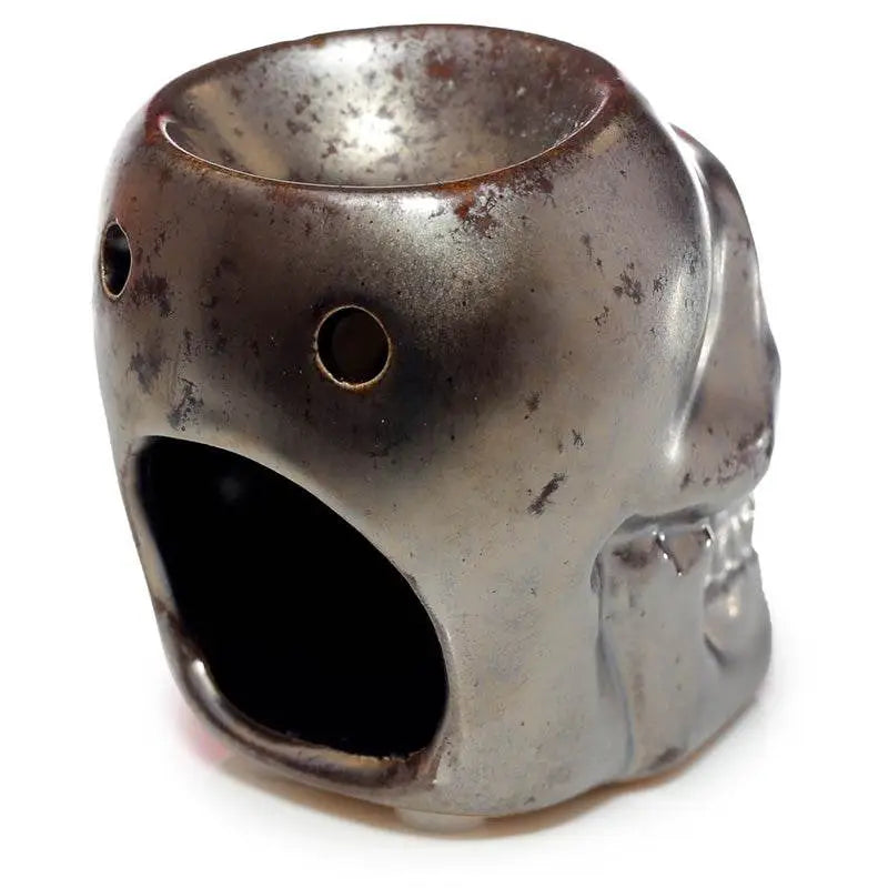 Eden Mini Ceramic Skull Oil Burner - Oil Burners & Wax Melt Burners
