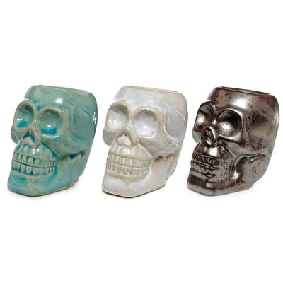 Eden Mini Ceramic Skull Oil Burner - Oil Burners & Wax Melt Burners