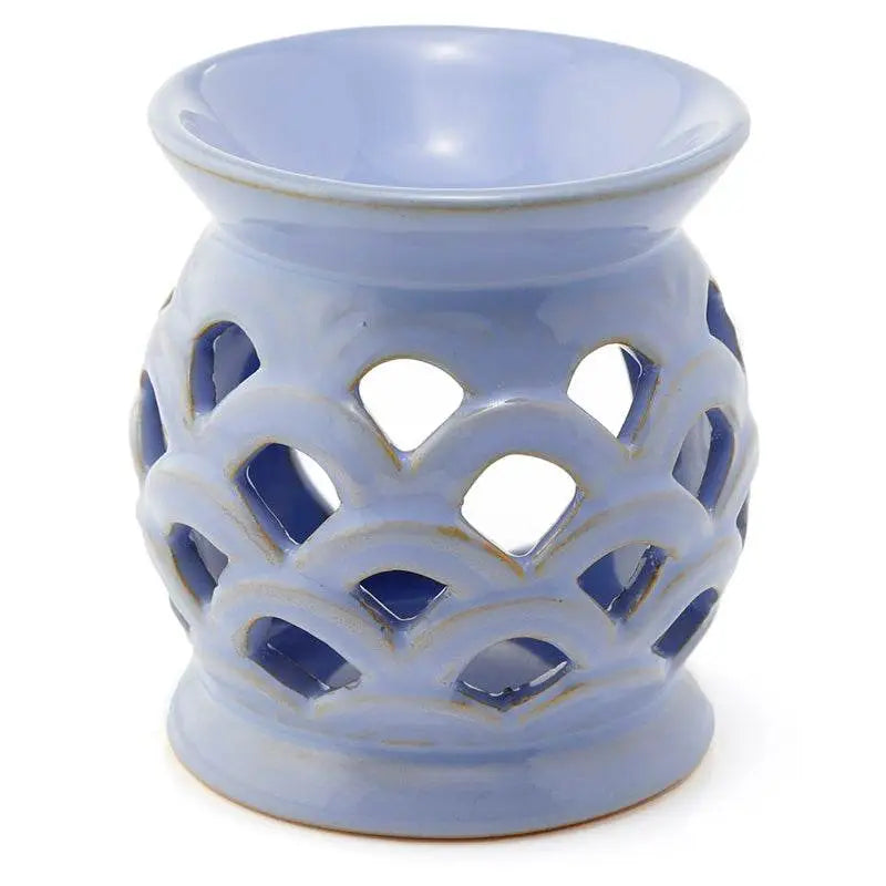 Eden Scallop Cut out Ceramic Oil Burner - Oil Burners & Wax Melt Burners