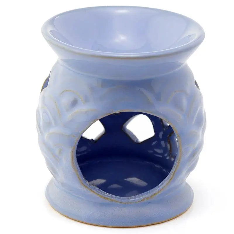 Eden Scallop Cut out Ceramic Oil Burner - Oil Burners & Wax Melt Burners