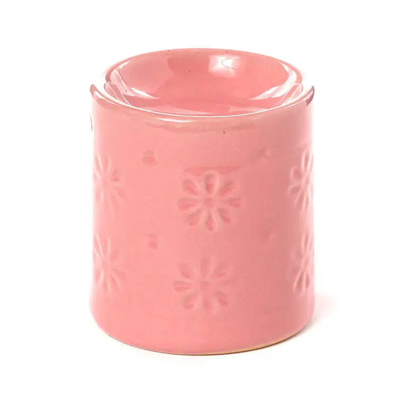 Eden Small Embossed Flower Oil Burner
