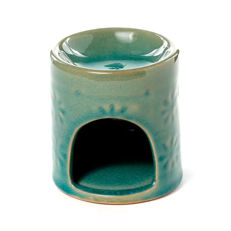 Eden Small Embossed Flower Oil Burner