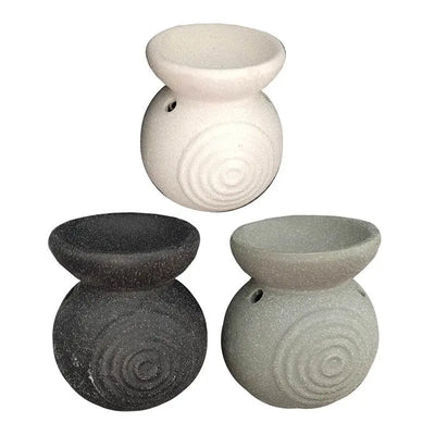 Eden Small Speckled Spiral Embossed Oil Burner - Oil Burners & Wax Melt Burners