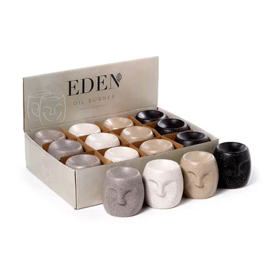 Eden Small Stone Effect Face Oil Burner - Oil Burners & Wax Melt Burners