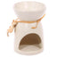 Eden Speckled Cream Ceramic Oil & Wax Melt Burner with Flower - Oil Burners & Wax Melt Burners