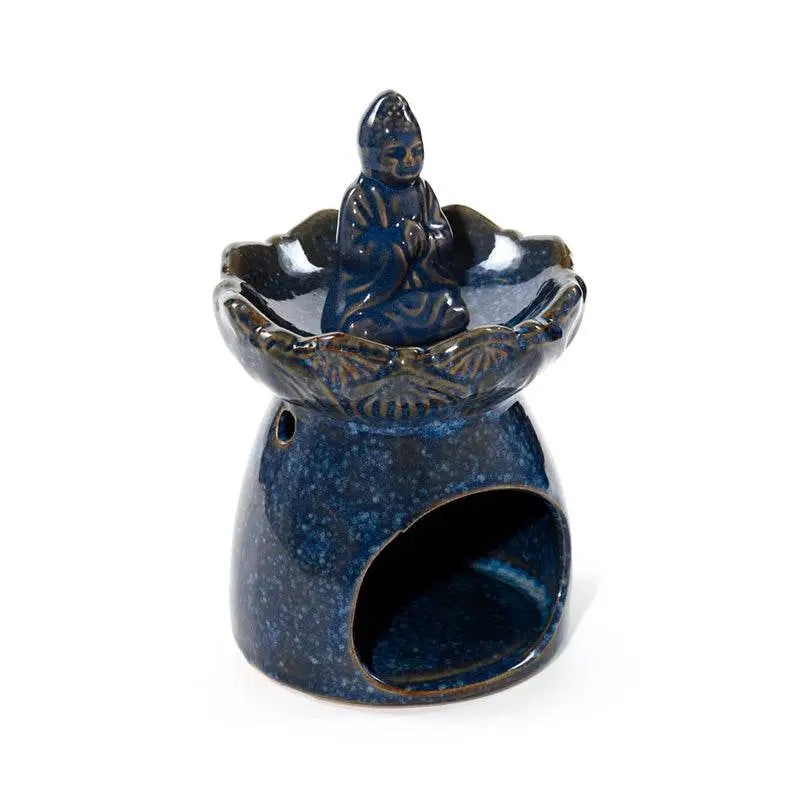 Eden Thai Buddha Lotus Flower Dish Oil Burner - Oil Burners & Wax Melt Burners
