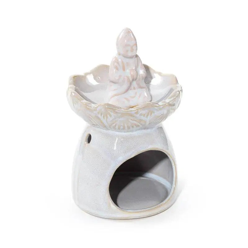 Eden Thai Buddha Lotus Flower Dish Oil Burner - Oil Burners & Wax Melt Burners