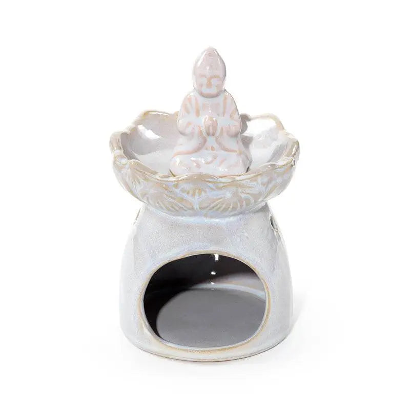 Eden Thai Buddha Lotus Flower Dish Oil Burner - Oil Burners & Wax Melt Burners