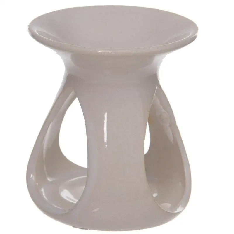 Eden White Tear Drop Ceramic Oil & Wax Melt Burner - Oil Burners & Wax Melt Burners