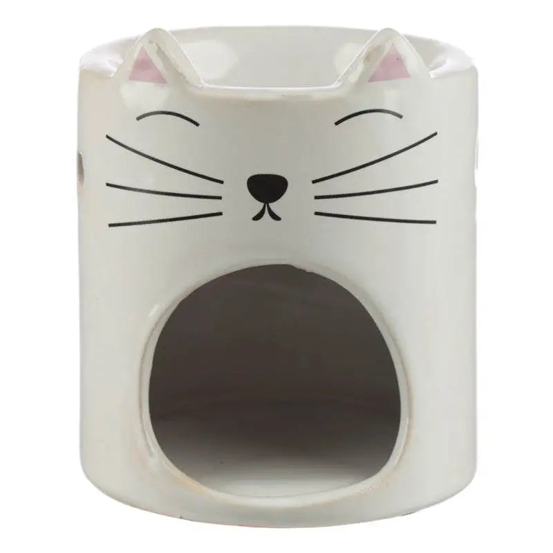 Feline Fine Ceramic Cat Head Oil Burner - Oil Burners & Wax Melt Burners
