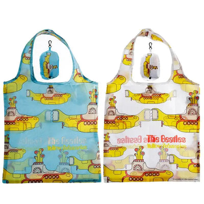 Foldable Reusable Shopping Bag The Beatles Yellow Submarine - Reusable Shopping & Storage Bags