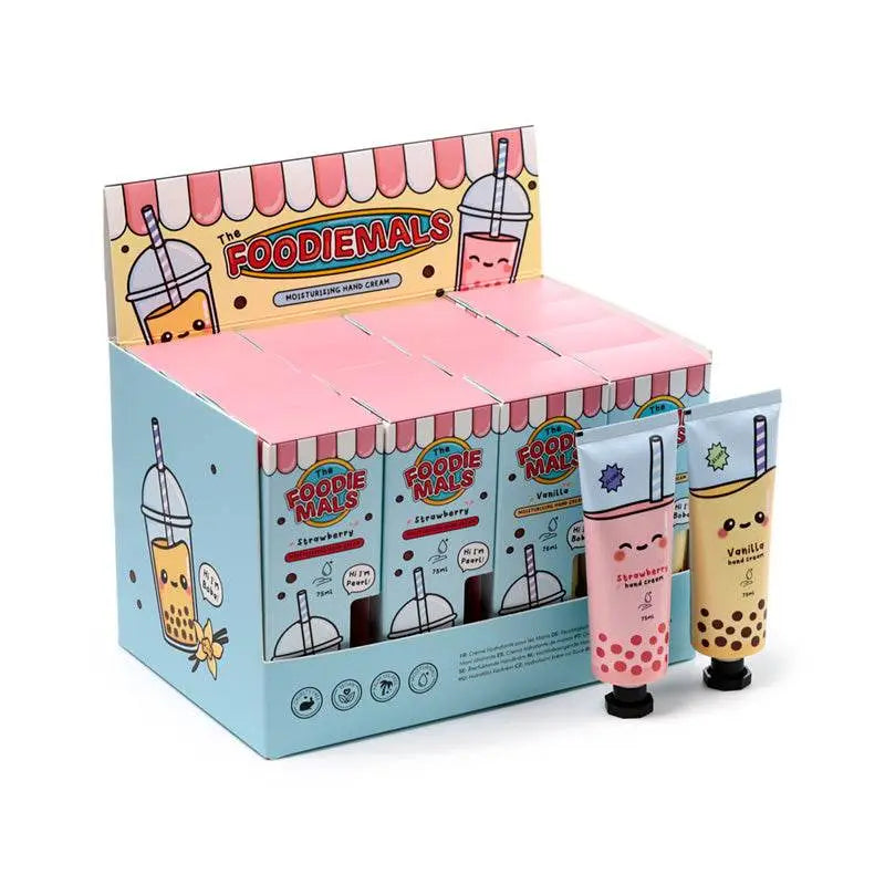 Foodiemals Bubble Tea Moisturising Hand Cream 75ml - Lip Balm & Lip Gloss