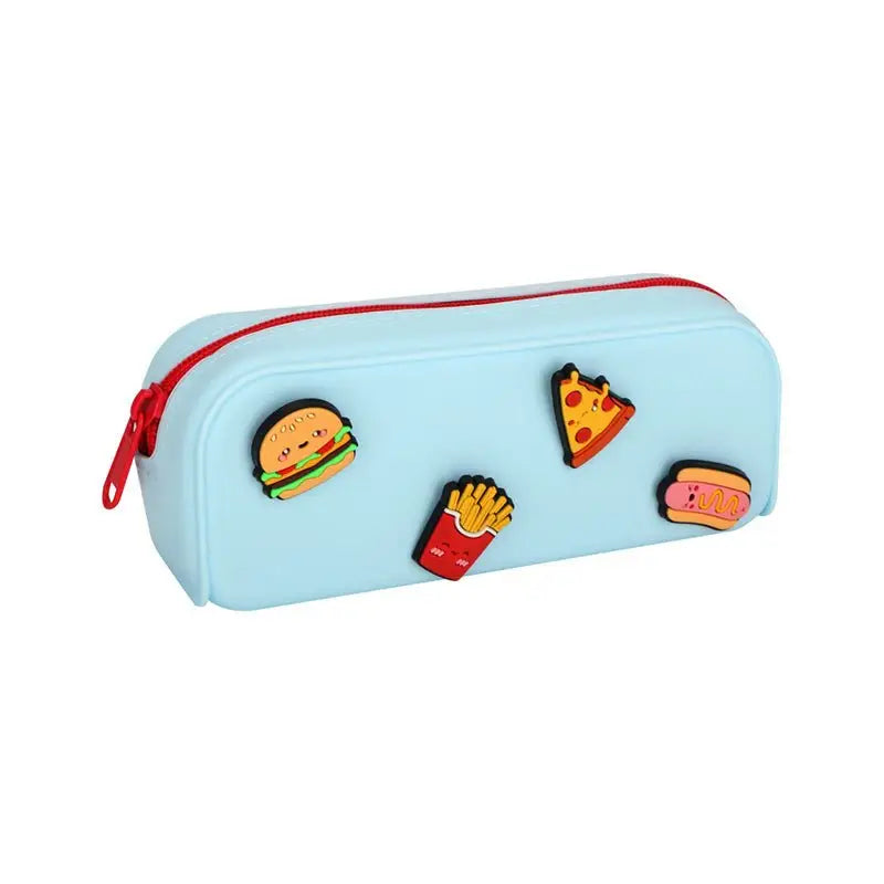 Foodiemals Charms Silicone Pencil Case - Fast Food