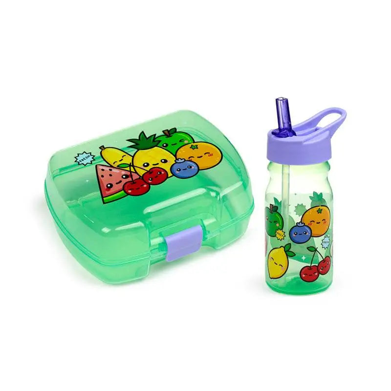 Foodiemals Lunch Box & Water Bottle Set - Lunch Boxes & Snack Pots