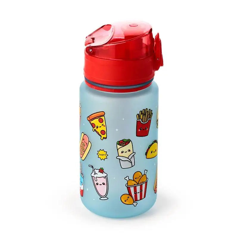 Foodiemals Pop Top 350ml Shatterproof Children’s Bottle - Fast Food