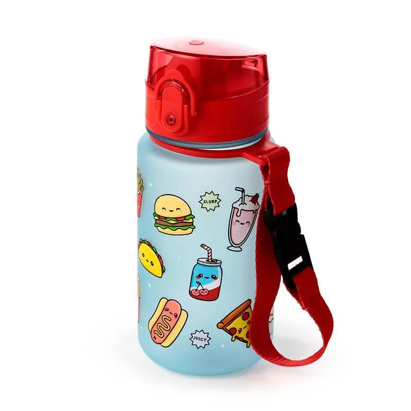 Foodiemals Pop Top 350ml Shatterproof Children’s Bottle - Fast Food