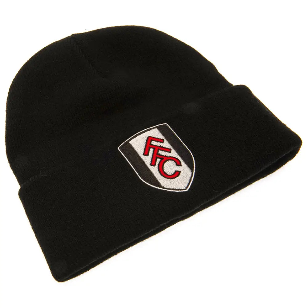 Fulham FC Black Cuff Beanie