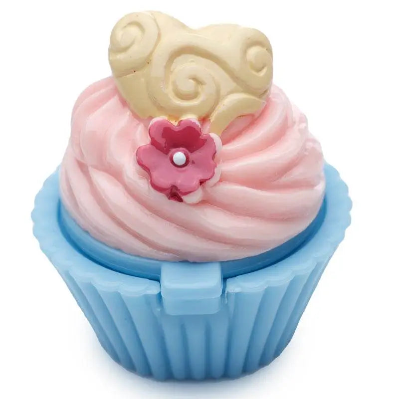 Fun Lip Gloss in Fairy Cake Holder in Display Box - Lip Balm & Lip Gloss