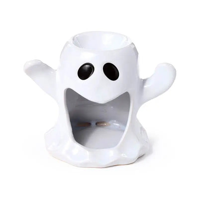 Ghost Shaped Ceramic Oil & Wax Melt Burner - Halloween Gifts & Decorations
