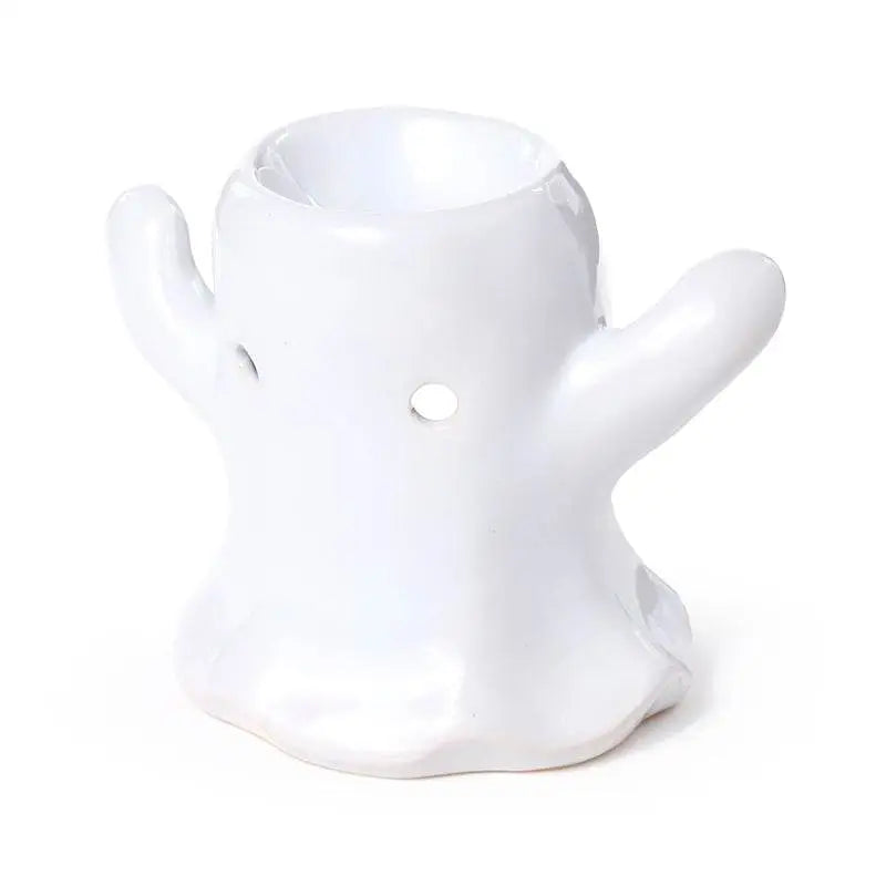 Ghost Shaped Ceramic Oil & Wax Melt Burner - Halloween Gifts & Decorations