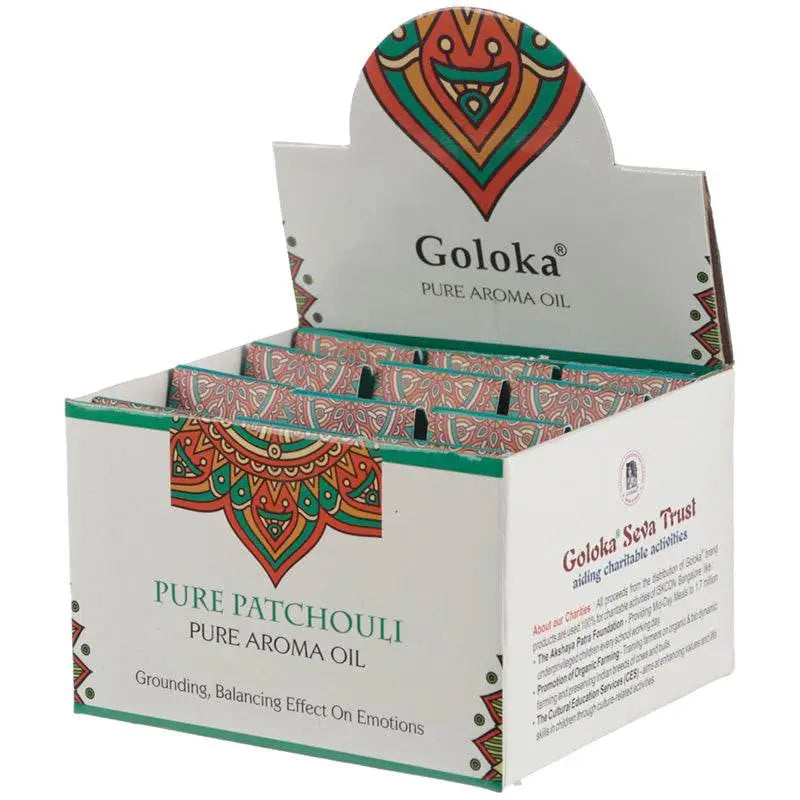 Goloka Aroma Oil Pure Patchouli 10ml - Fragrance Oils