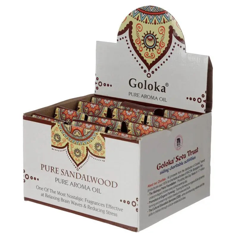 Goloka Aroma Oil Sandalwood 10ml - Fragrance Oils