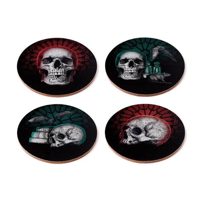 Gothica Set of 4 Cork Coasters - Gift Arch