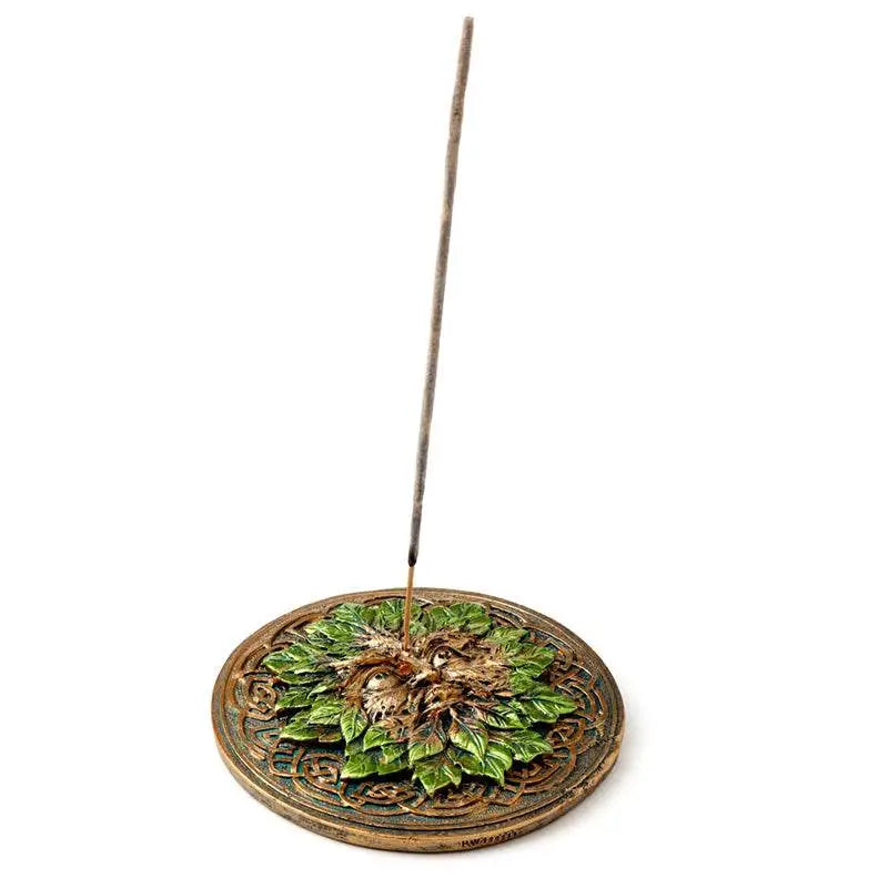 Greenman Round Ashcatcher Incense Burner - Incense Burners & Ash Catchers