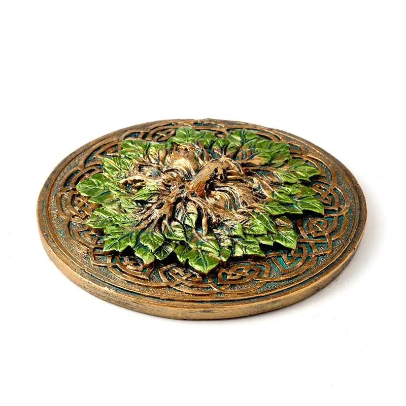 Greenman Round Ashcatcher Incense Burner - Incense Burners & Ash Catchers
