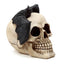 Gruesome Skull Head with Bat Decoration - Gothic Fantasy Skulls & Skeletons