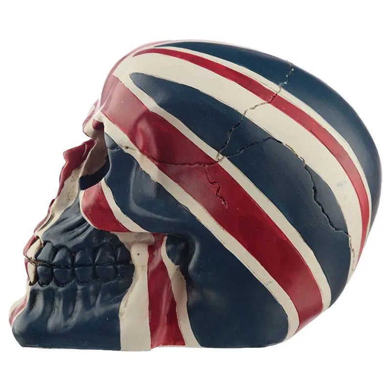 Gruesome Union Jack Skull Decoration - Gothic Fantasy Skulls & Skeletons