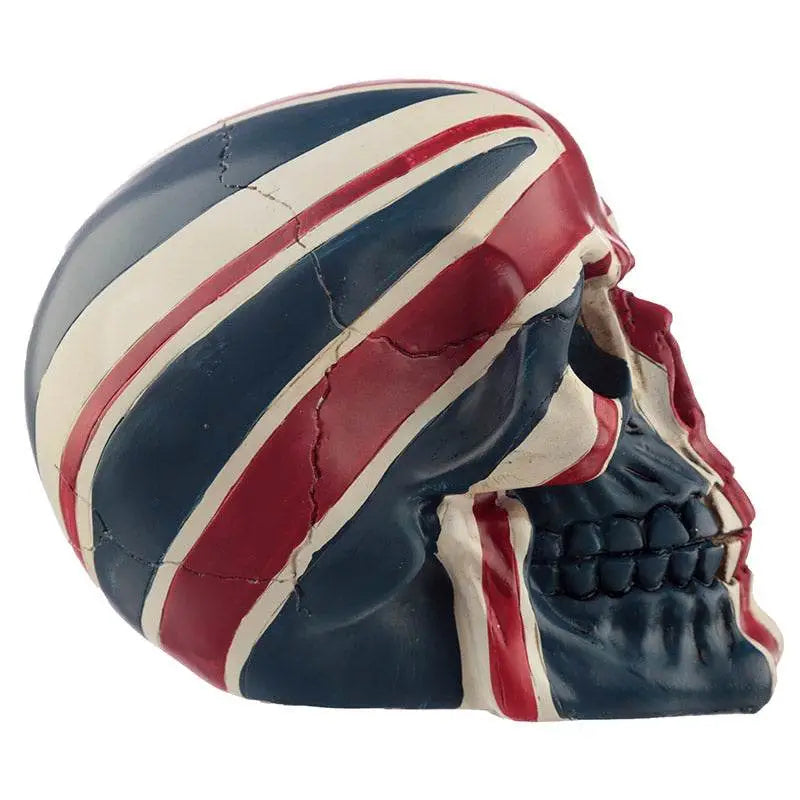 Gruesome Union Jack Skull Decoration - Gothic Fantasy Skulls & Skeletons