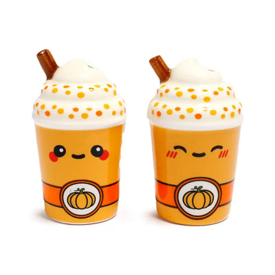 Hazel the Pumpkin Spiced Latte Foodiemals Ceramic Salt & Pepper Set - Fast Food
