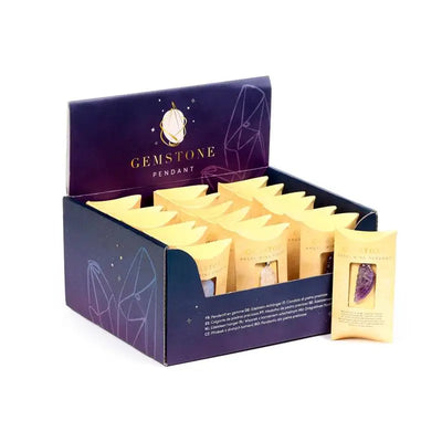 Healing Stone Gemstone Angel Wing Shaped Pendant - Angels & Cherubs