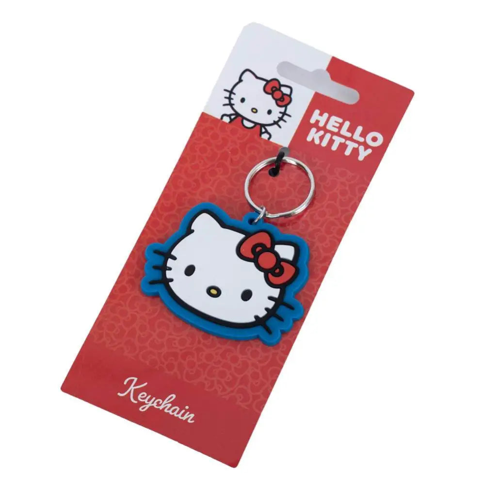 Hello Kitty Face PVC Keyring