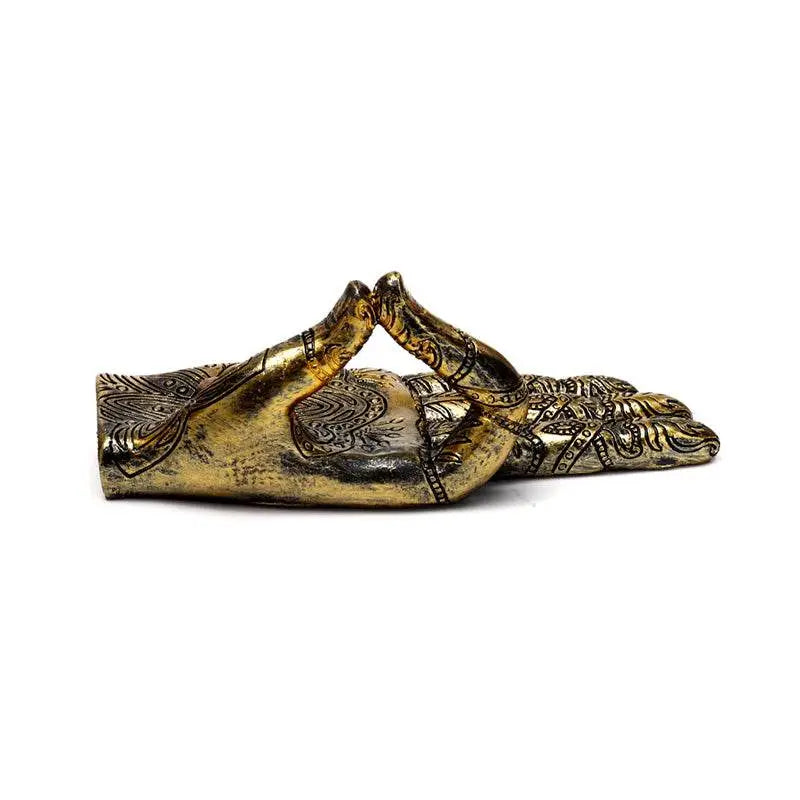 Henna Buddha Hand Ashcatcher Incense Stick Burner - Incense Burners & Ash Catchers