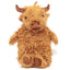 Highland Coo Cow 650ml Hot Water Bottle with Plush Cover - Gardens Countryside & Farm Parks